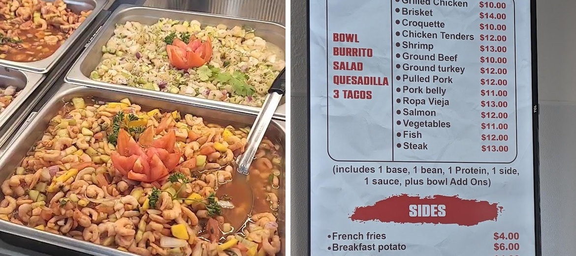 Lavita Bistro Menu